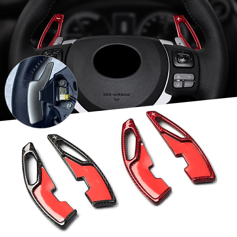 2x Carbon Fiber Car Steering Wheel Shift Paddle Fit for LEXUS IS NX RX GS