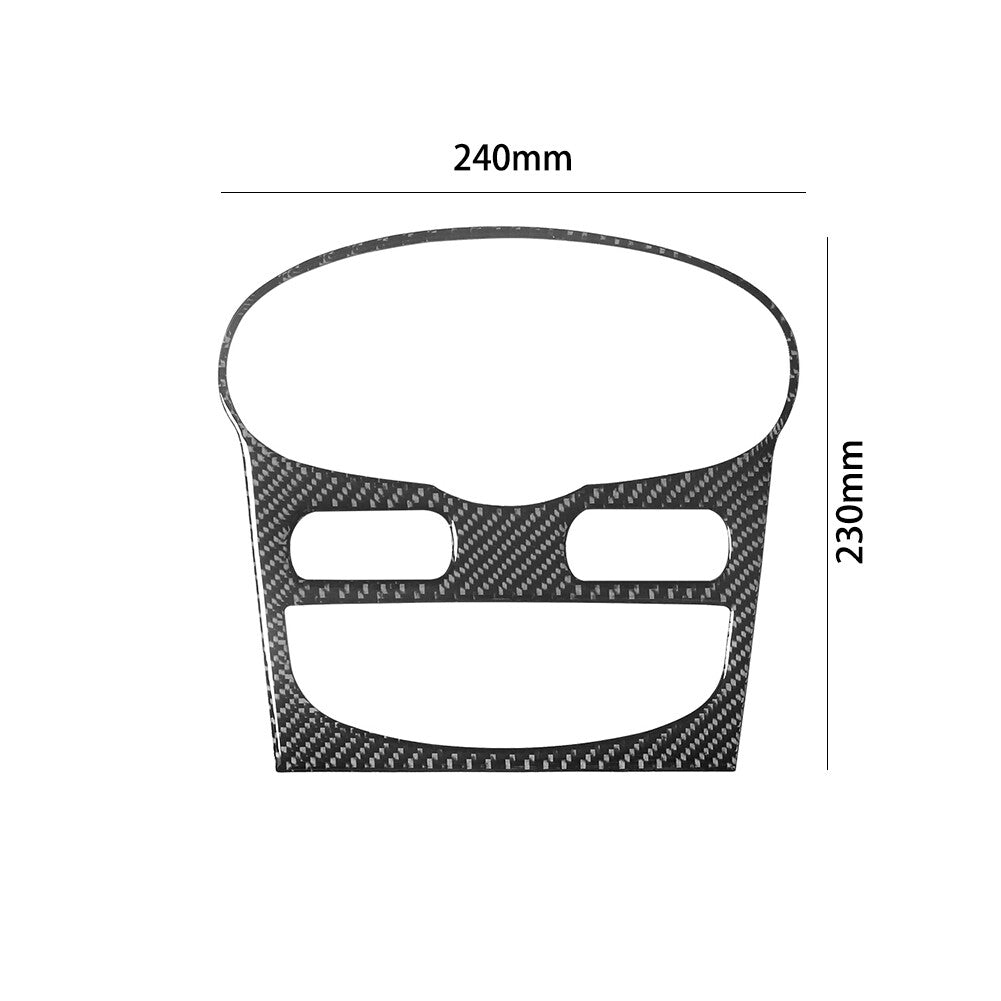 Carbon Fiber Climate Control Console Panel Cover Trim for Ford Fiesta 2011-2015