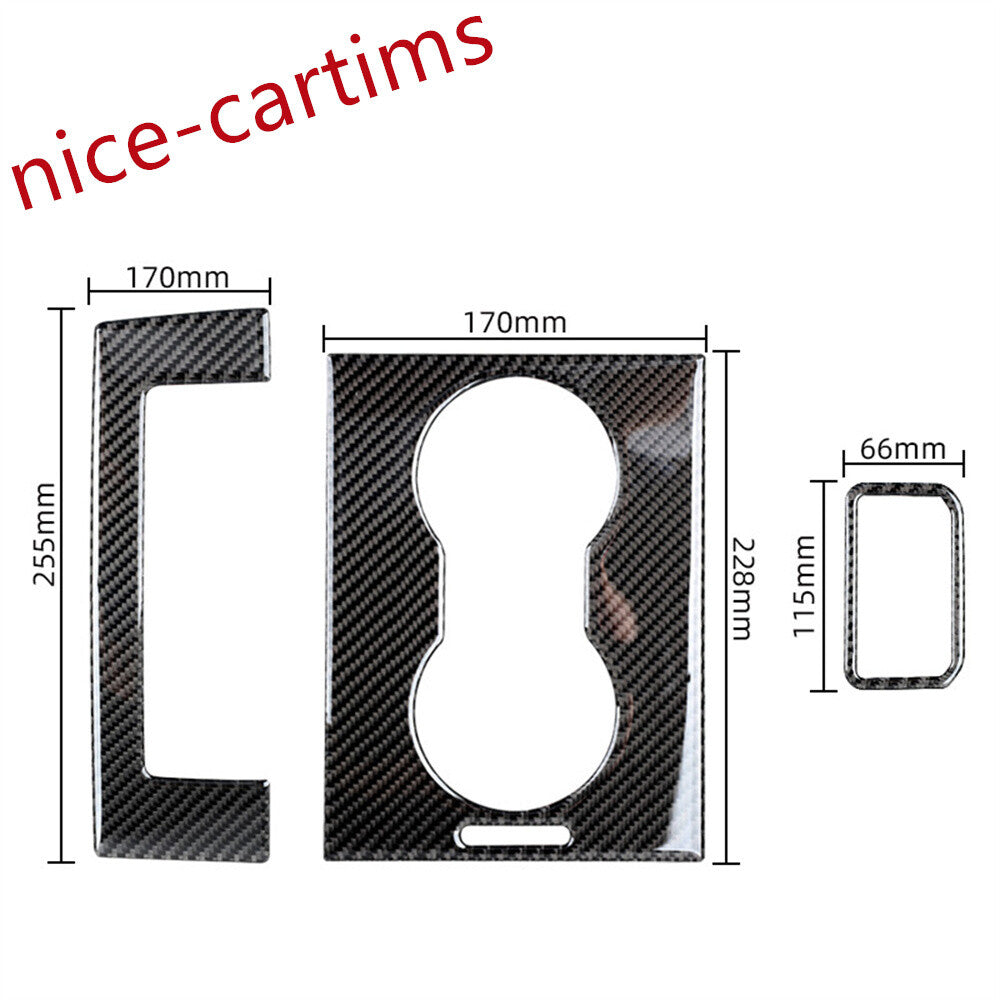 Carbon Fiber Rear Water Cup Holder Panel Trim For LR for Range Rover Sport 2014-2017