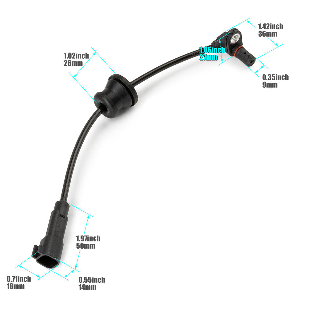 Left rear ABS wheel speed sensor for Chevrolet Equinox for GMC 23348259 ( )