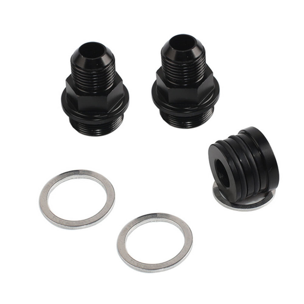 REAR BLOCK BREATHER FITTINGS AND PLUG FOR B16 B18C CATCH CAN M28 TO 10AN