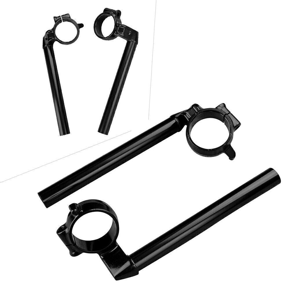 Motorcycle Aluminum Clip On Handle Bars ForHonda CBR600RR 2007 2008-12 09 Black