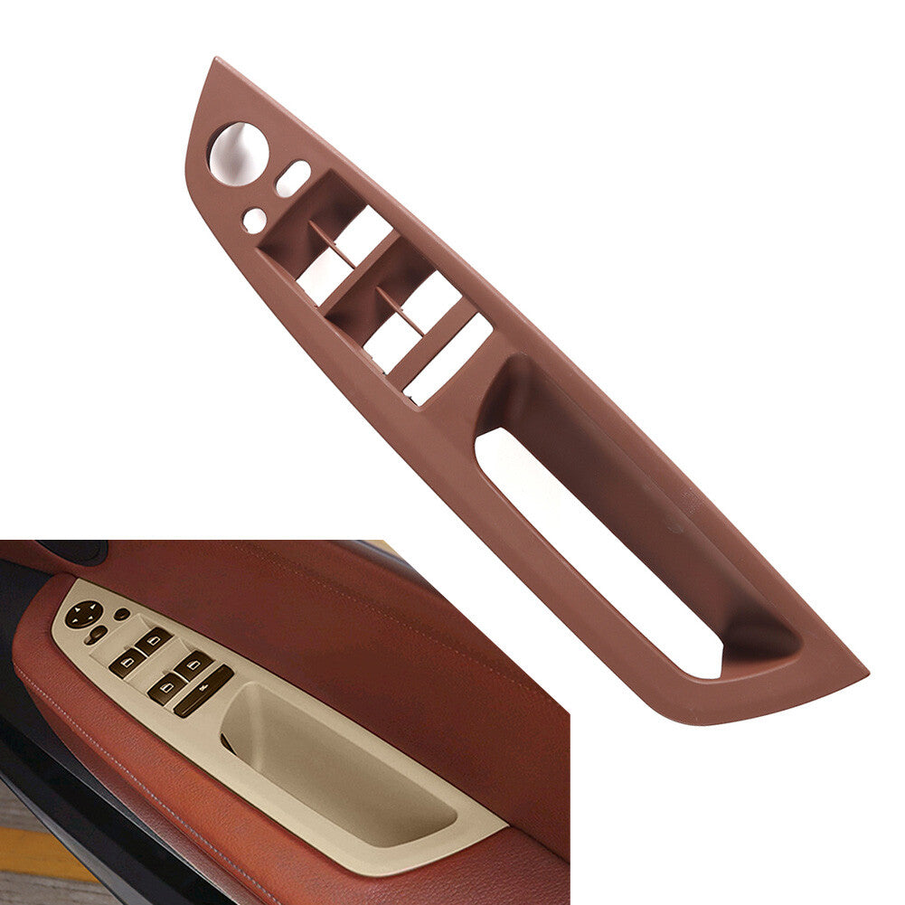 Front Door Panel Handle Pull Trim Cover Fit for BMW X5 E70 X6 E71 E72 Red Wine RHD