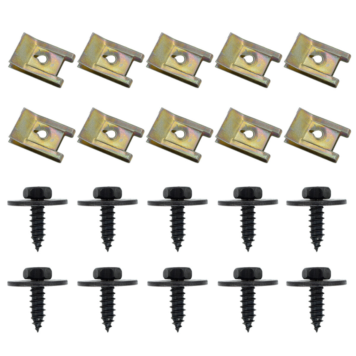 20 x screw body hex screw disc for BMW 4.8x18 mm # 07147129160