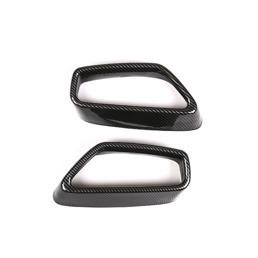Steel Carbon Fiber Exhaust Muffler Tail Pipe Trim for BMW 5 Series G30 G38 2018+
