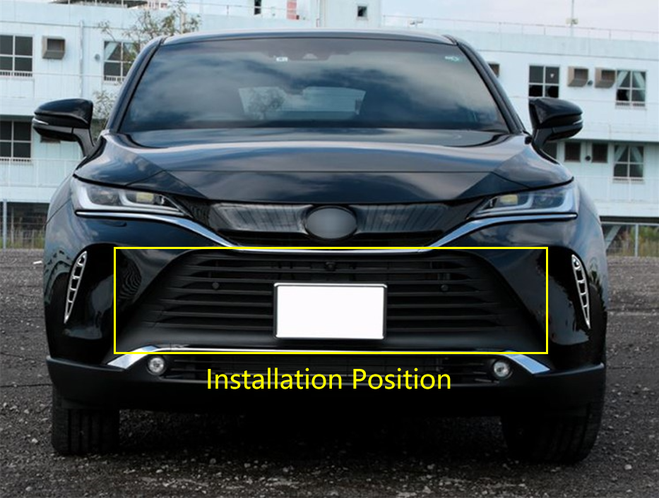 Front Central Grille Strip Molding Steel Trim For 2020-2023 for Toyota Harrier Venza