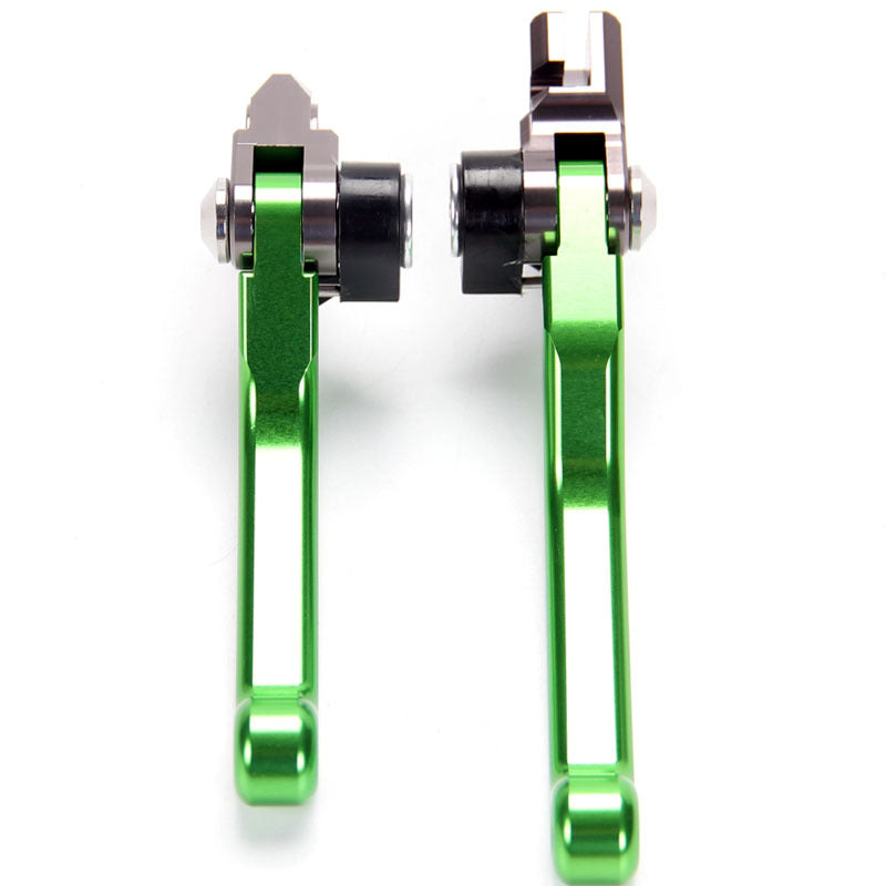 Green motorcross dirtbike Brake Clutch Levers for Kawasaki KX65/KX85 (2001-2022)
