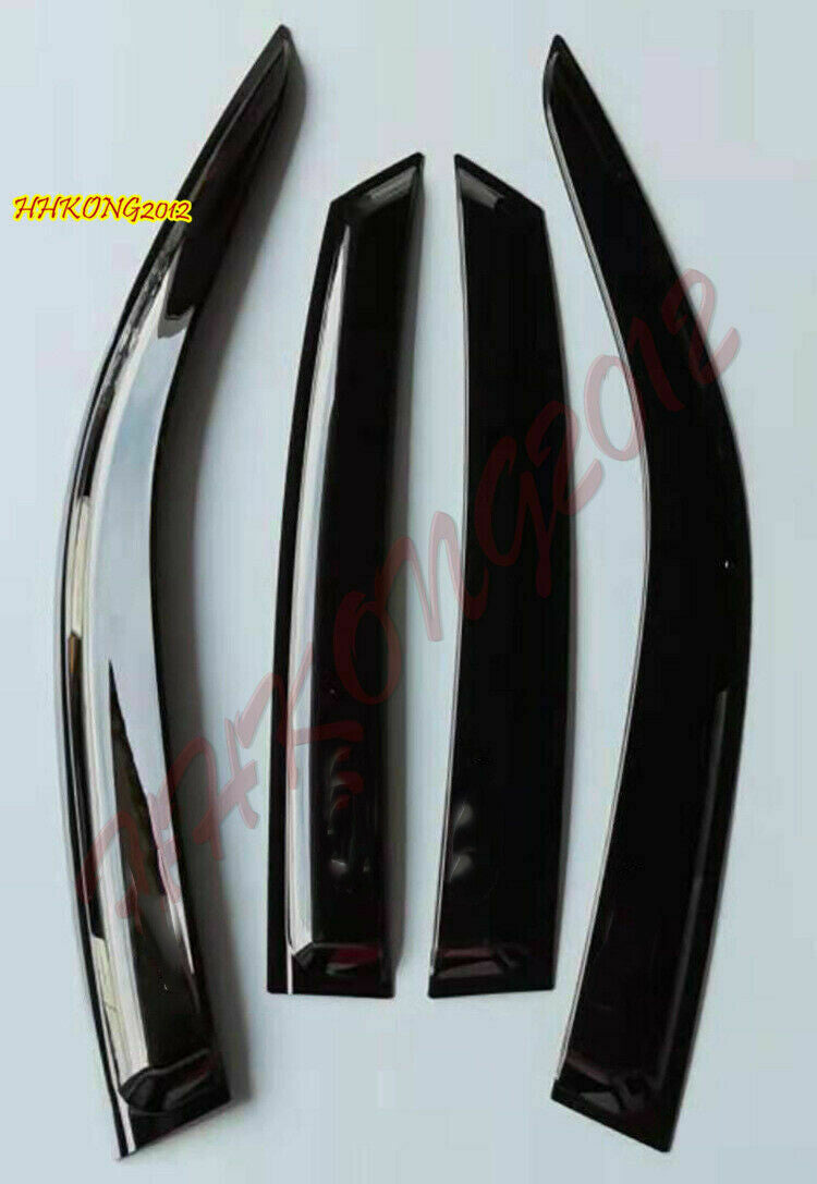 Black Window Visor Vent Shield Sun Rain Guard ABS for Honda for Civic Sedan2022-2024