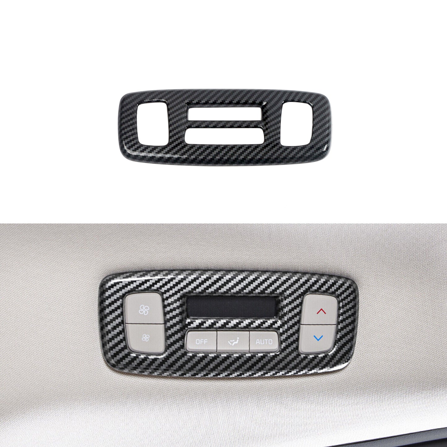 for Kia Carnival 2022-2023 Carbon Fiber Rear Roof AC Button Control Frame cover