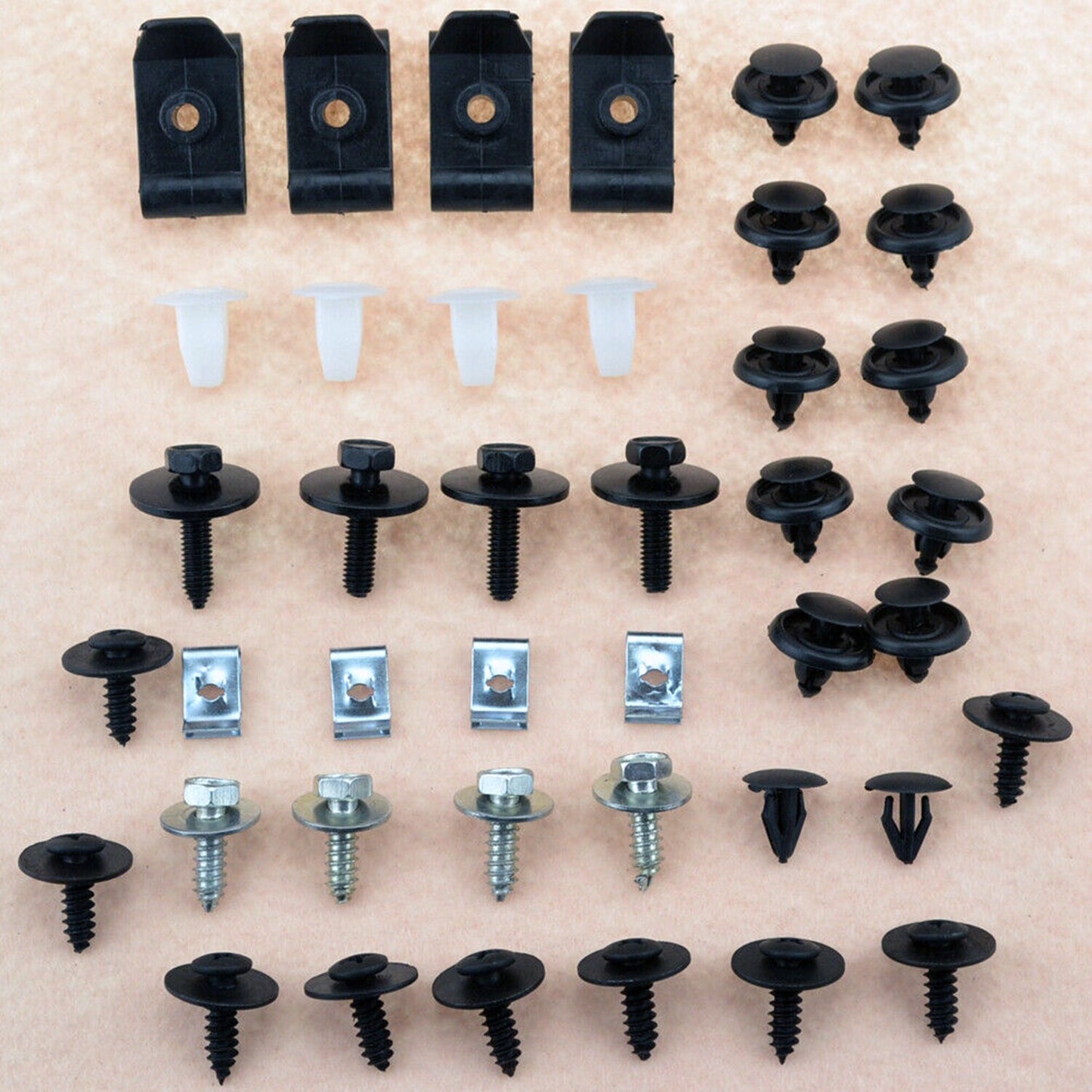 Engine Underbody Guard Plate Tray Cover Hardware Screw Bolt Fastening Clamp Kit