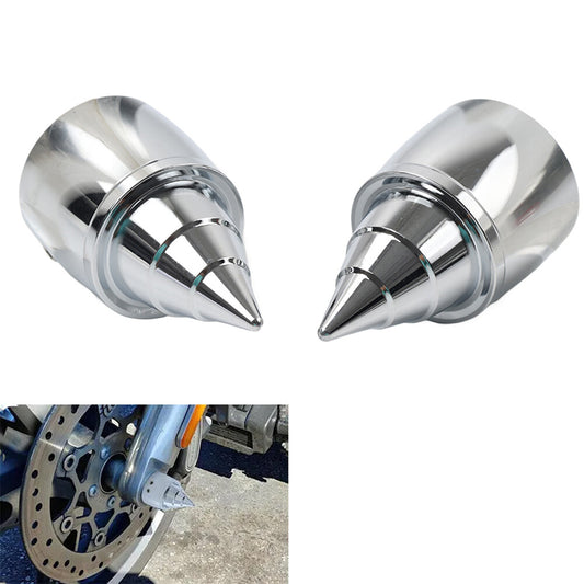 Front Axle Nut Cap Cover FIT for Harley Touring Road Street Glide Softail Sportster