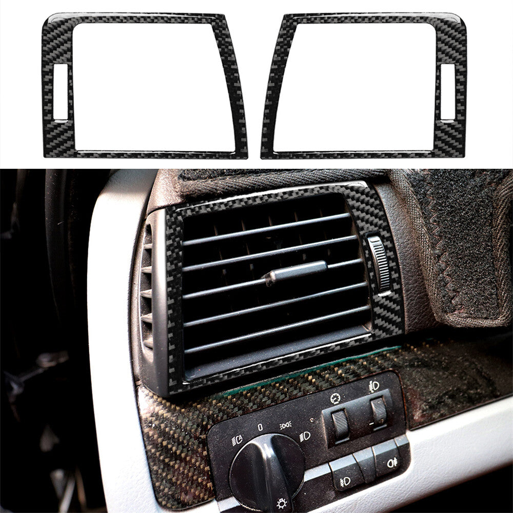 Carbon fiber side air outlet sticker decoration suitable for BMW 3 Series E46 1998-05