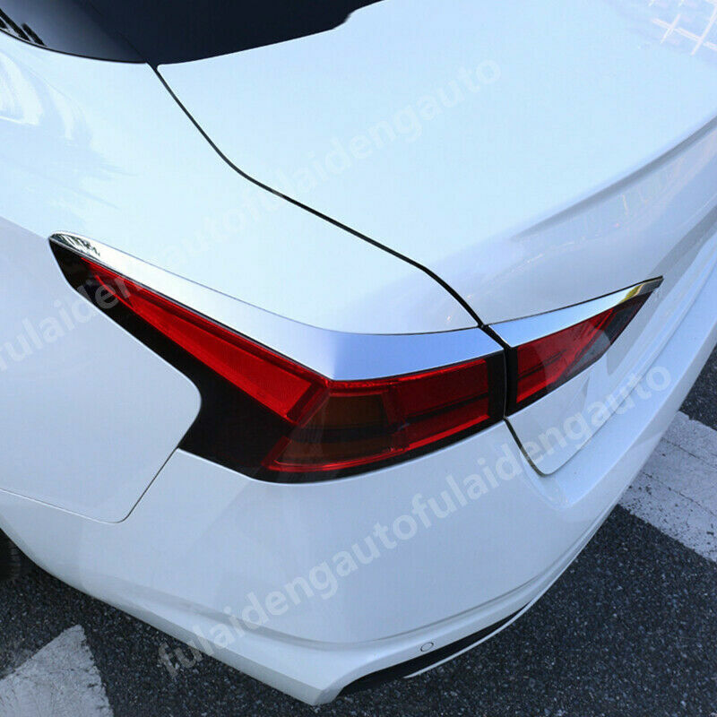 for Nissan Teana Altima 2019-2022 chrome rear headlight eyebrow strips trim 4P