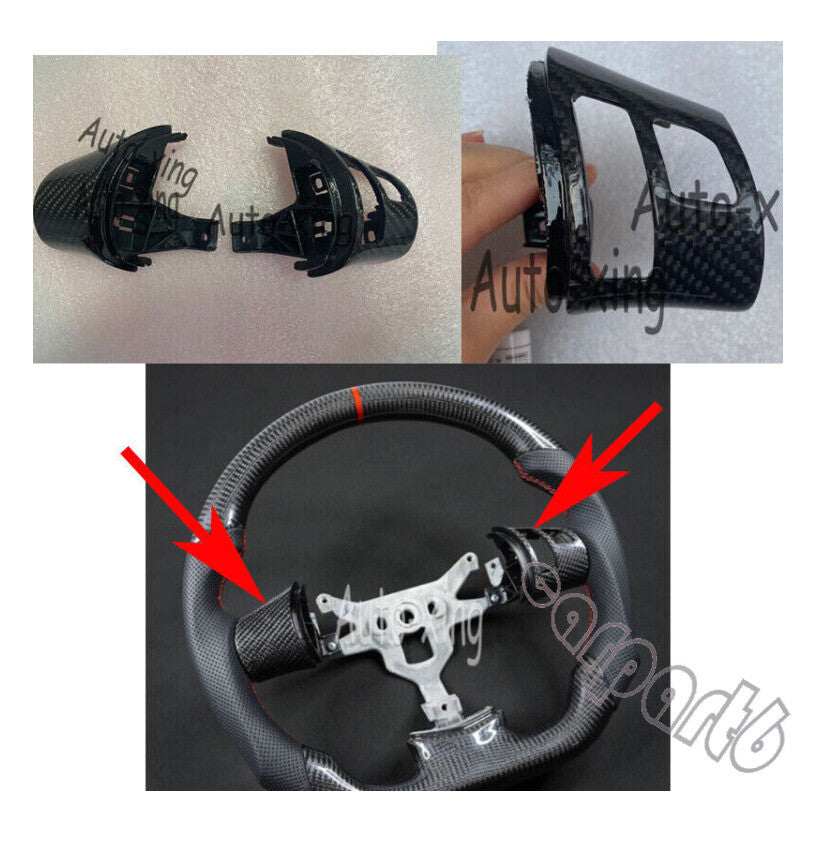 Carbon Button Trim for Corvette C6 Steering Wheel Cover 2006-2013 Replace