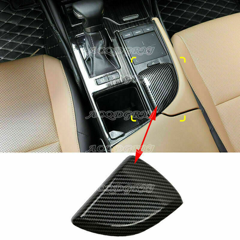 for Lexus ES350 300h 2019-22 Carbon Fiber Gear Shift Box Panel Frame Cover Trim