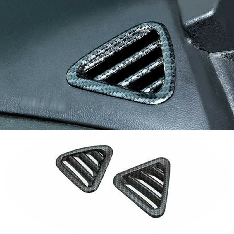 Carbon Fiber Dashboard Air Outlet Vent Cover Trim for Chevrolet Equinox 2017-21