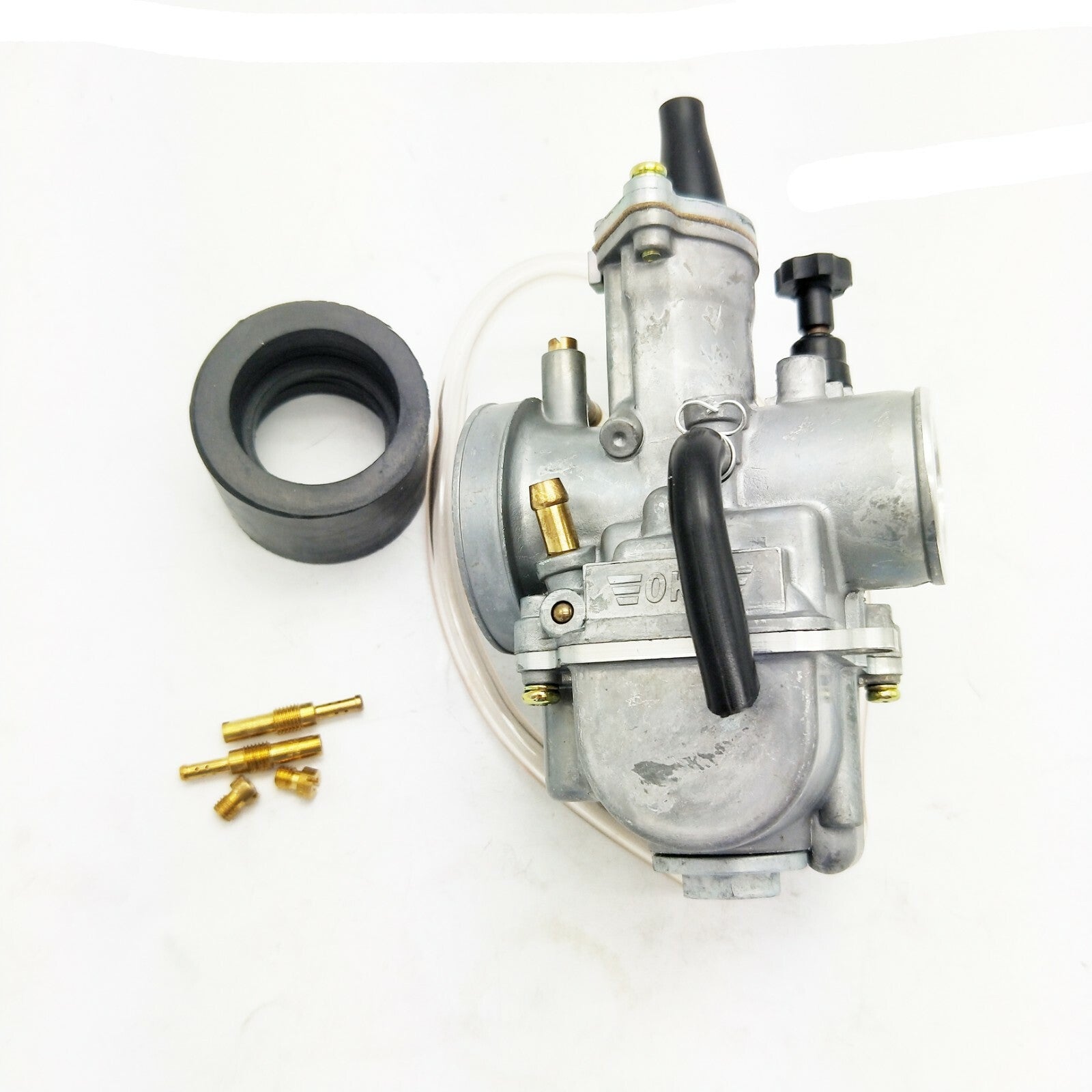 24mm PWK Flatslide Power Jet Carb Fits 125cc 250CC KOSO OKO MOPED SCOOTER PIT