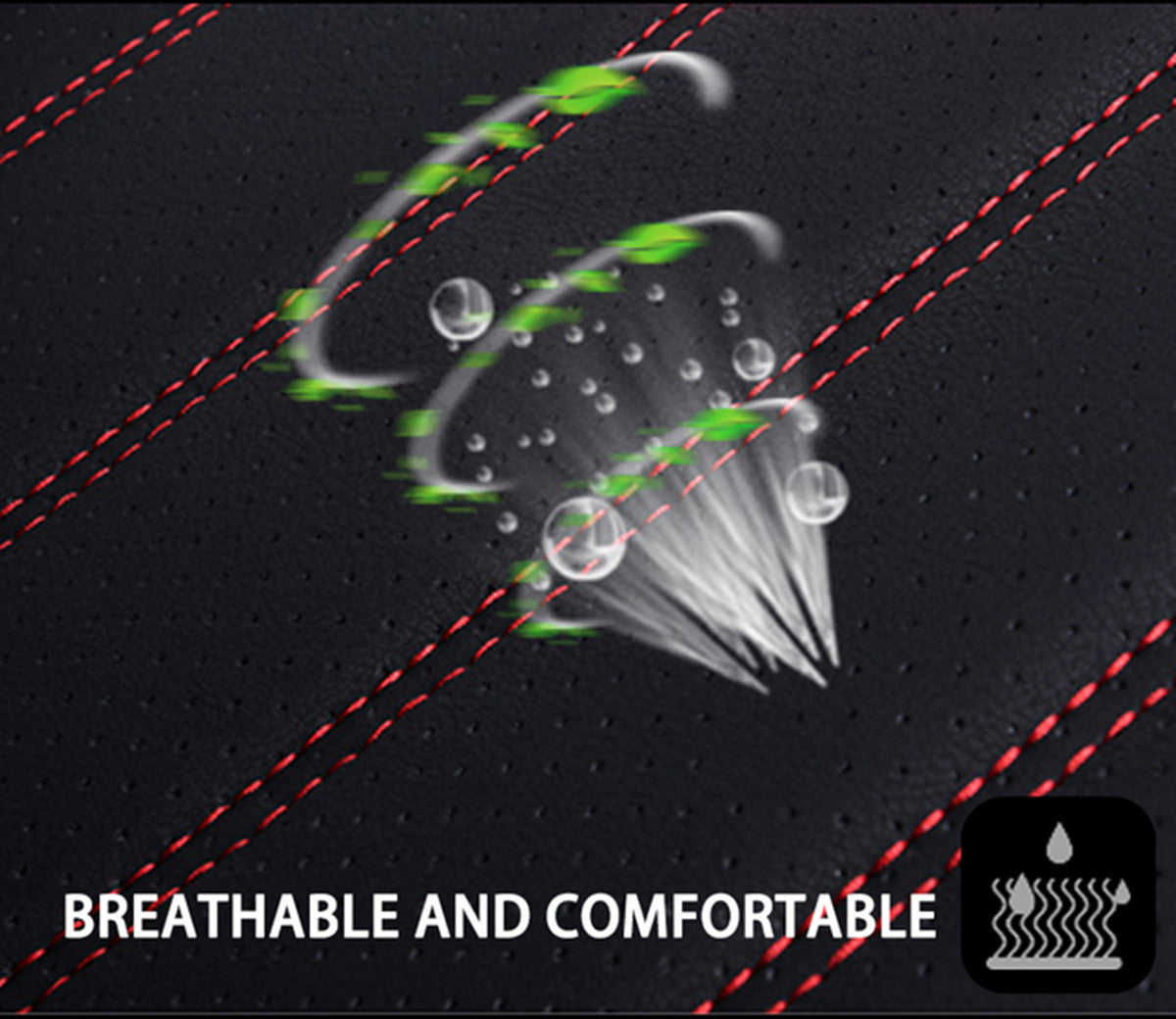 Front Full Surround Car for Seat Cover Sponge Inner Layer Pad Accessories Black Red