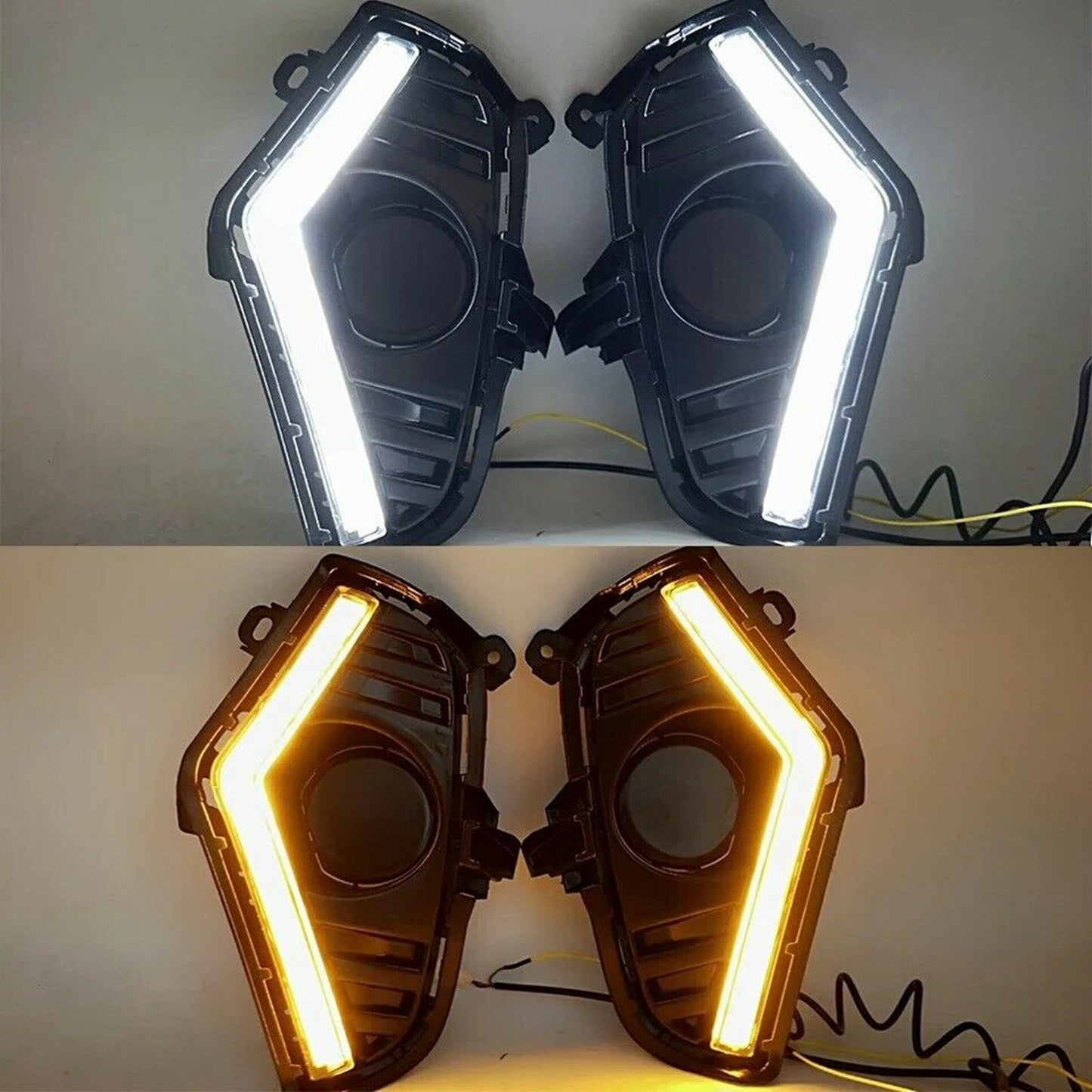For 2019-2023 for Toyota RAV4 3 Colors Front LED Fog Lamp DRL Daytime Running Lights