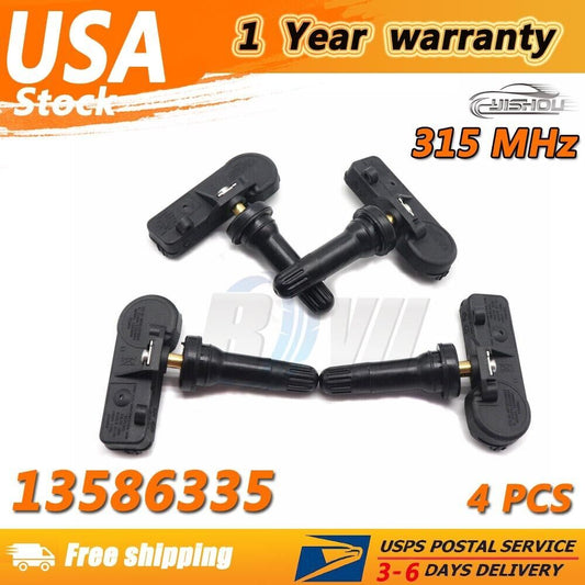 Set 4pcs Fits For GM for Chevrolet for Buick 13581558 New Tire Air Pressure Sensor TPMS