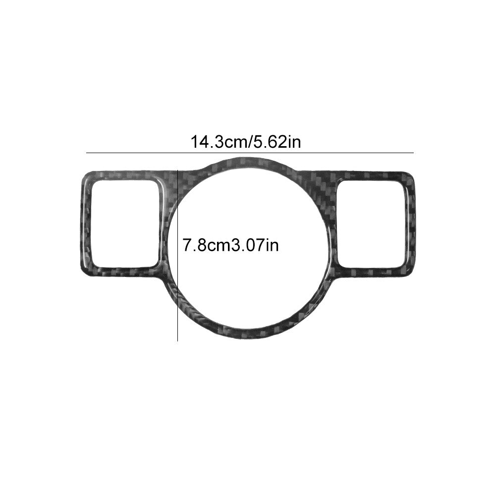 Carbon Fiber Headlight Switch Frame Cover Trim for Volkswagen for Passat 2006-2011