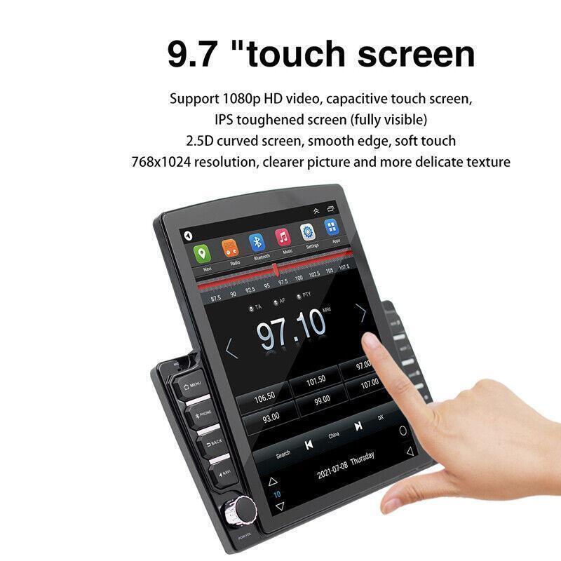 2Din Android 9.1 GPS Navi FM Player WiFi For iOS/Android 9.7Car FM Radio Stereo