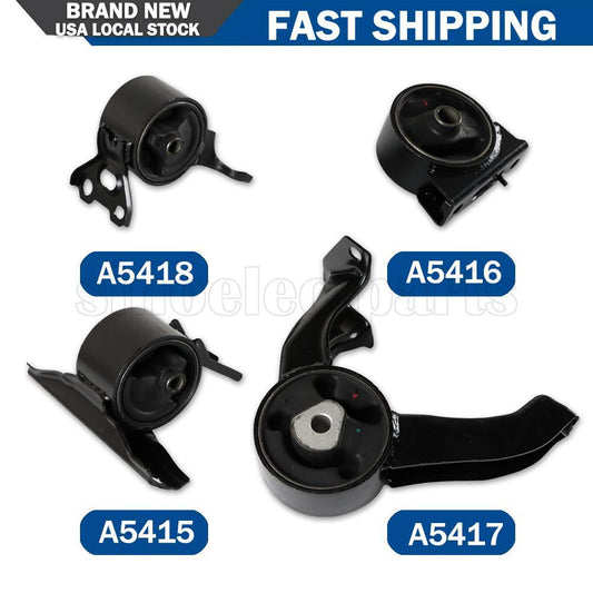 Engine Motor  Trans Mount Set 4Pcs for Jeep Compass / Patriot (MK) L4 2.4L 2.0L