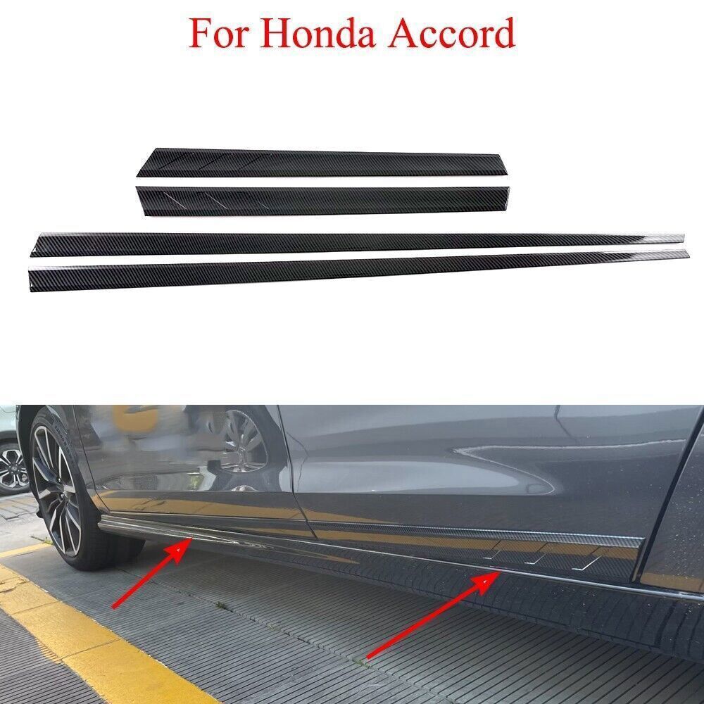 Carbon ABS Car Body Side Moulding Trim Cover Trim for Honda Accord 2023-2024