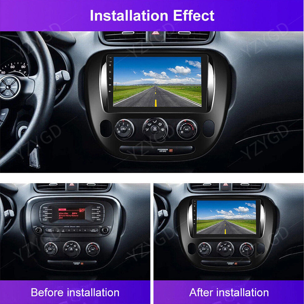 for KIA Soul 2014-2019 9 Carplay Car Stereo Radio Android 14.0 GPS Navi WIFI BT