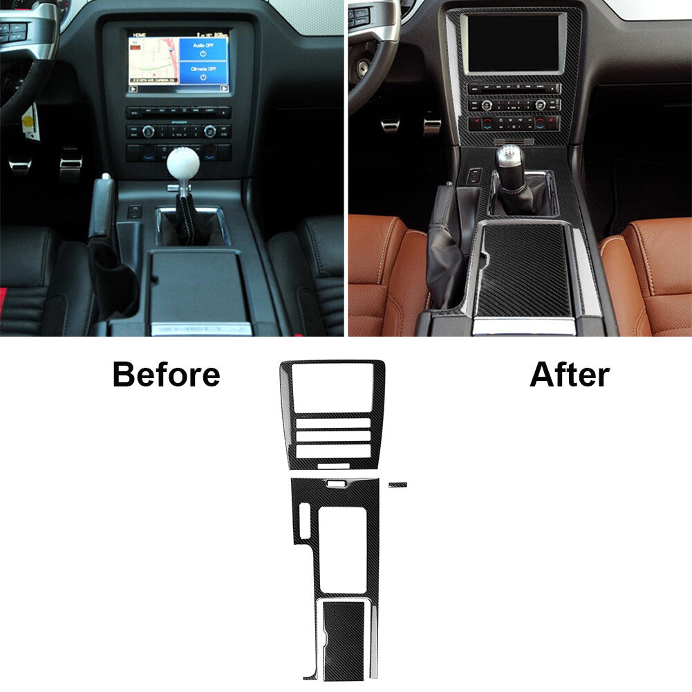 22Pcs Carbon Fiber Interior Full Kit Cover Trim for Ford for Mustang 2009-2013
