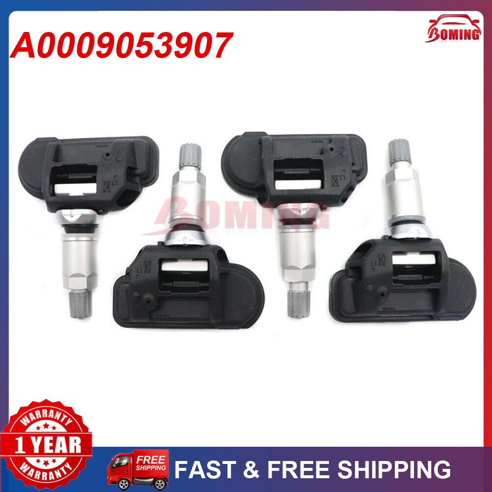 4-pack of new tire pressure sensors (TPMS) suitable for MERCEDES C/S/E/GLS/GLC/Metris A0009053907
