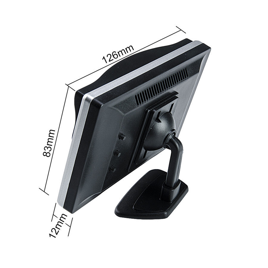 5in TFT LCD Display HD Monitor For Car Rear View Reverse Backup Parking Camera