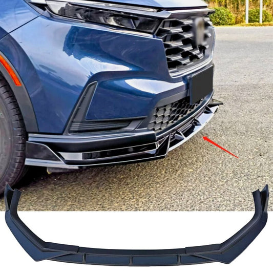 Glossy Black For 2023 2024 for Honda CR-V ABS Front Bumper Lip Spoiler Splitter