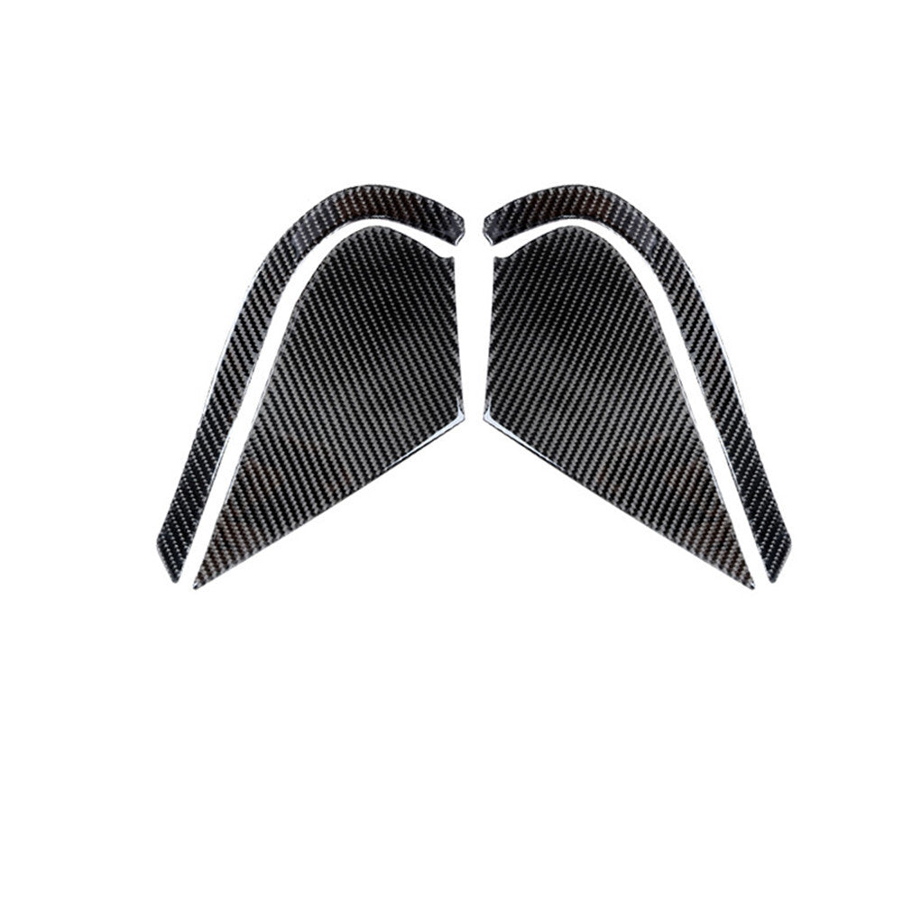 4pcs Carbon Fiber Door Bumper Panel Trim Cover for Toyota Highlander 2008-2013