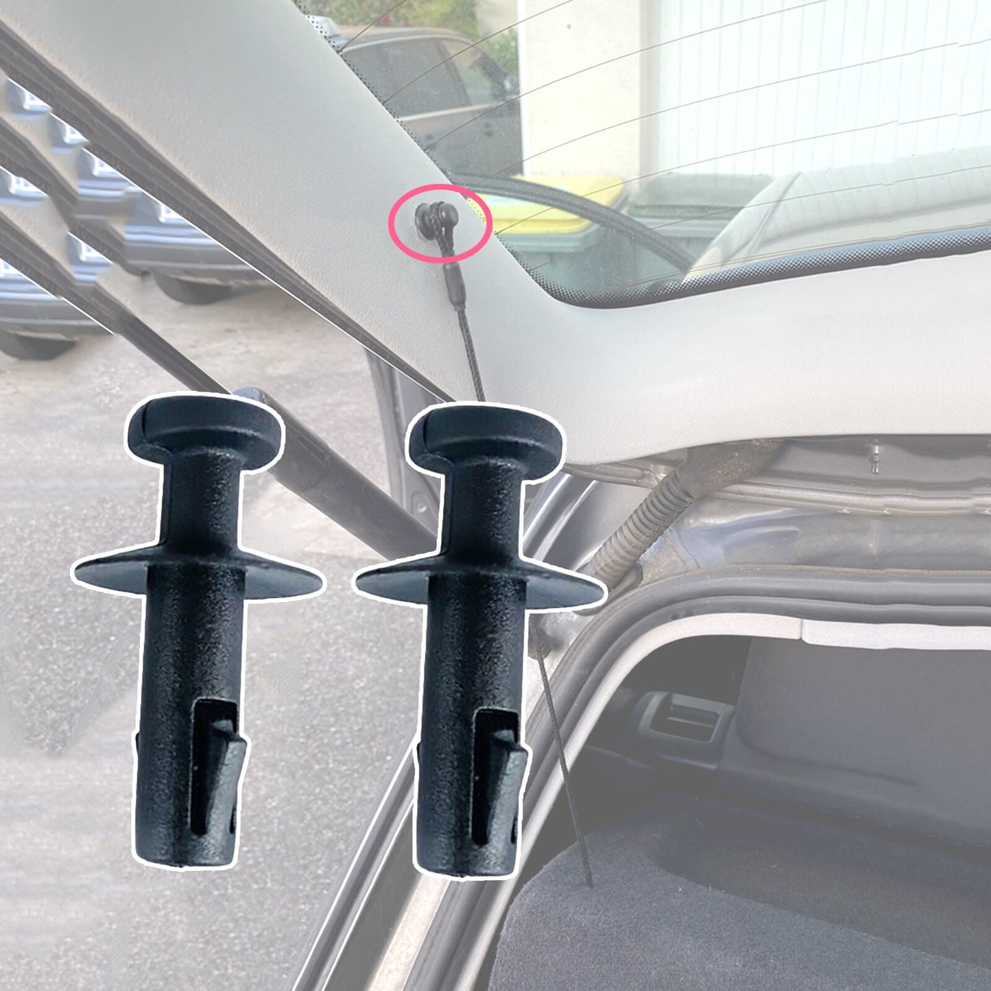 2X Parcel Shelf String Clips for Holden Trax Luggage Load Cover Pivot Clip
