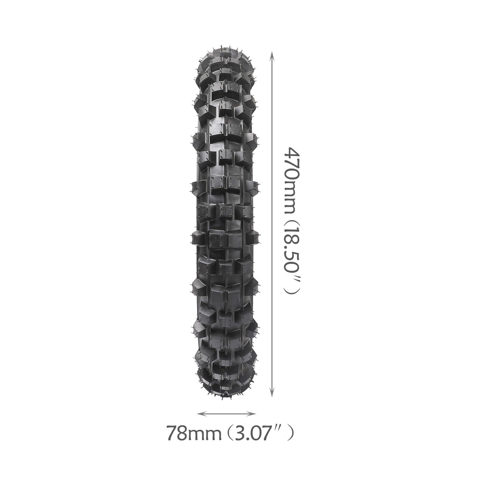 Front 60/100-14, Rear 80/100-12 tires and inner tubes suitable for 110cc and 125cc Dirt Trail bikes.