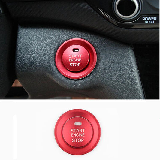 Red engine start/stop switch button cover trim suitable for Hyundai for Elantra 2017 - 2020