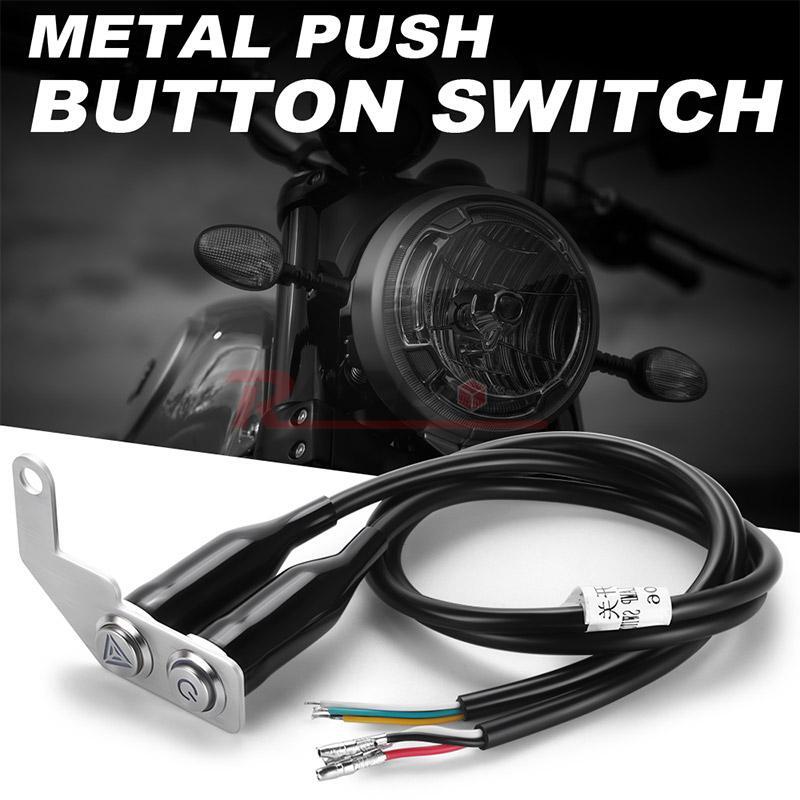 Motorcycle Handlebar light On Off Switch Button Bike ATV Headlight Fog Spot Kit