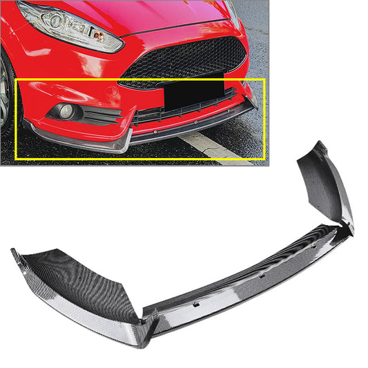 Front Bumper Lip Spoiler Splitter for Ford Fiesta ST MK6 B-Max 2012-2017 2013