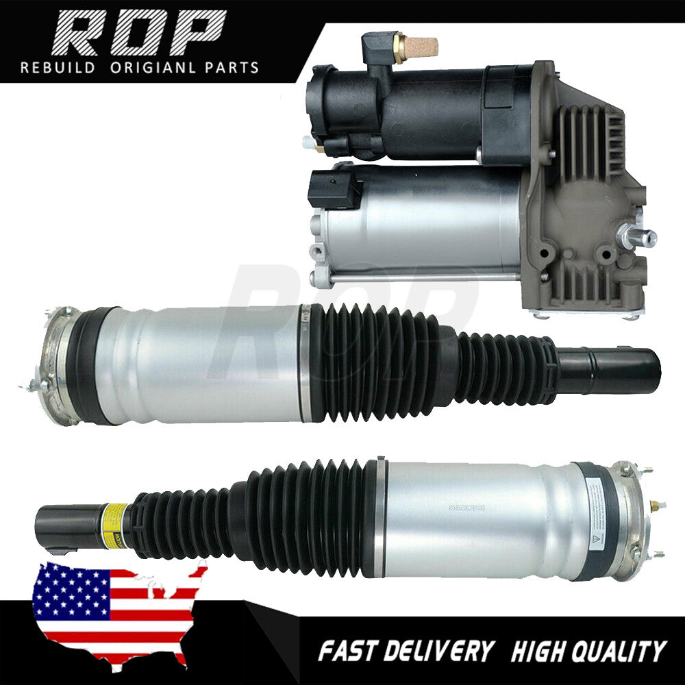 3PC Front Air Suspension Struts Compressor Pump Set for Land Rover for Range Rover