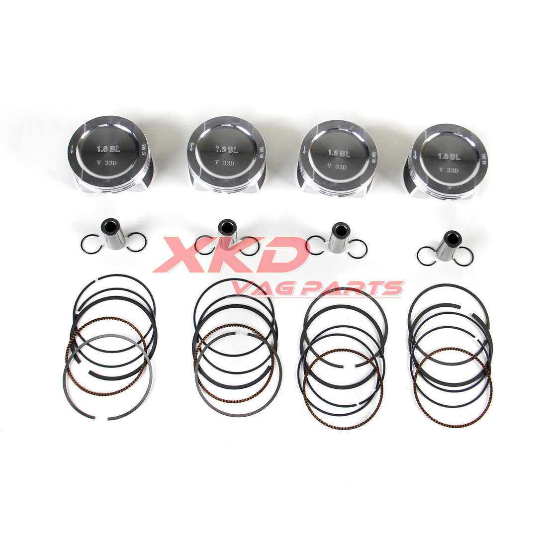 1.6L Pinston Ring Assembly Fit for VW for Bora Caddy for Golf 04-13 BFS AVU BFQ BGU BSE