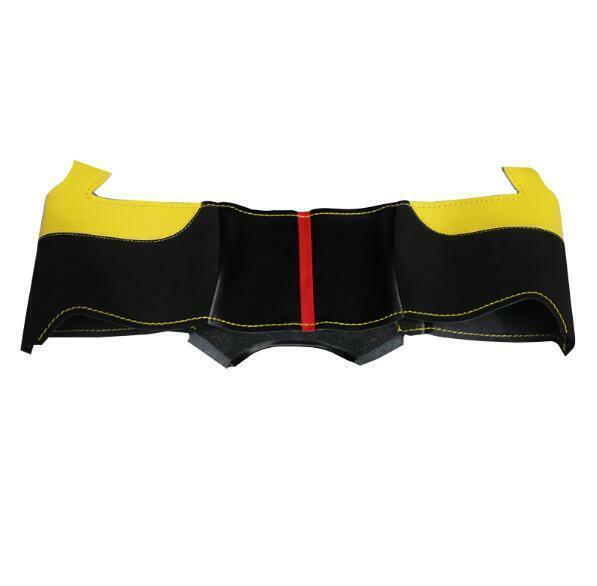 Hand sewing Leather Steering Wheel Cover YELLOW for Chevrolet Camaro 2016-2020