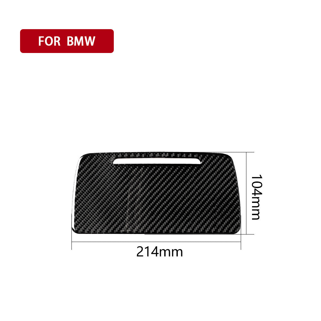 Carbon fiber storage box trim for BMW 5 Series F10 2011-2017