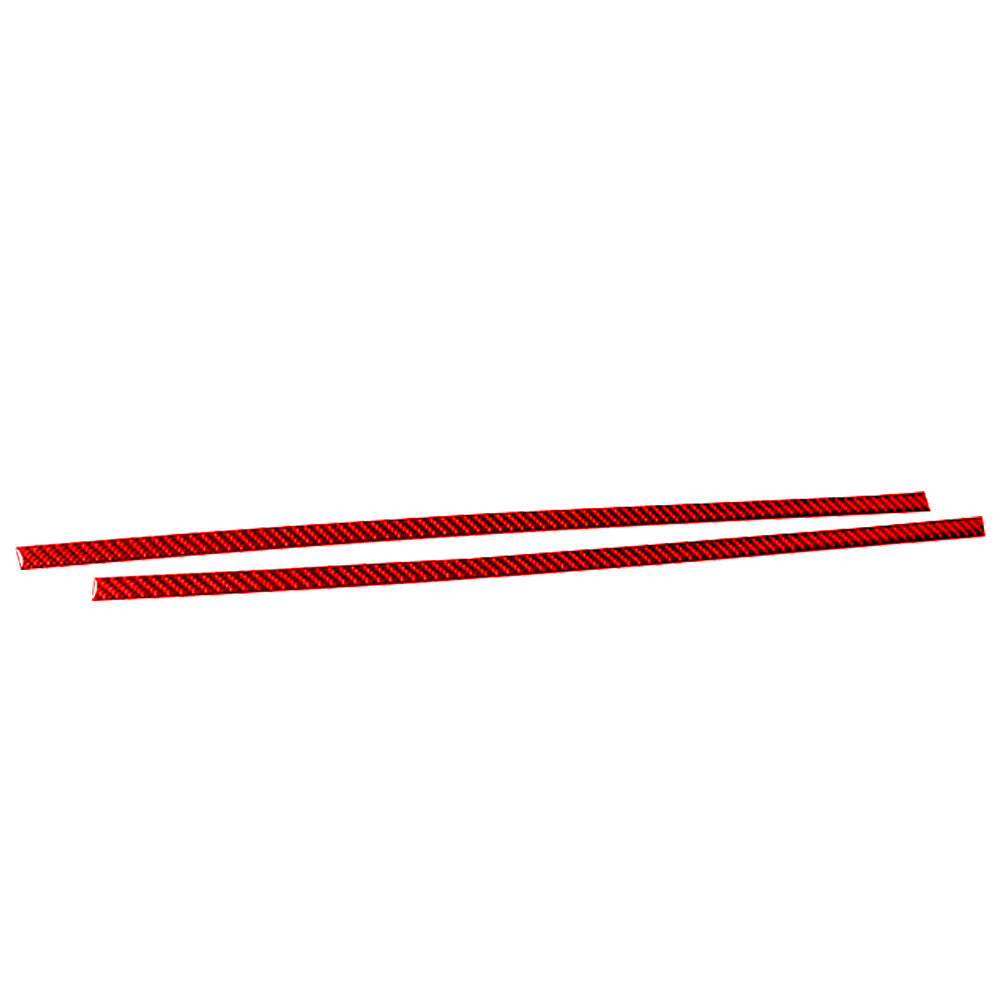 Red Carbon Fiber Rear Door Decorative Cover Trim for Subaru Forester 2005-2008