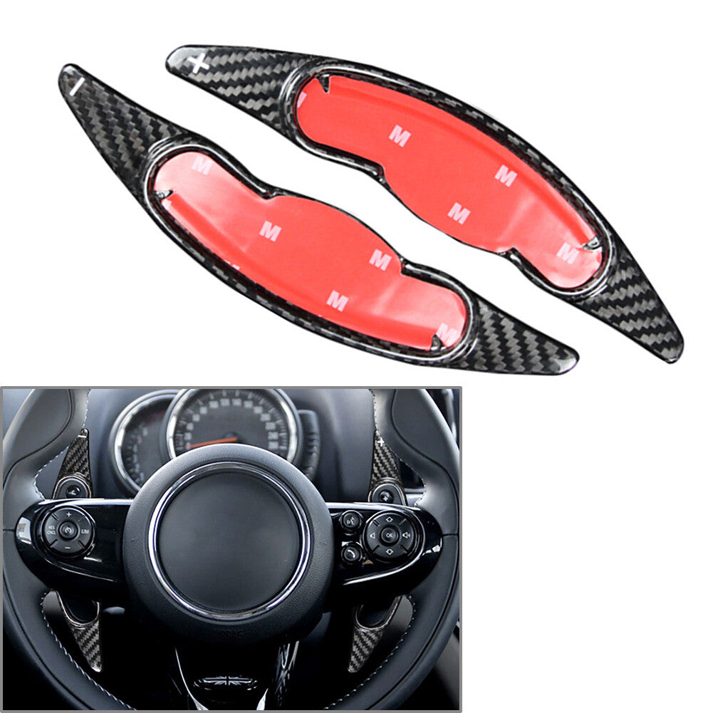 Steering Wheel Shift Paddle Fit for BMW for Mini Cooper F54 F55 F56 Carbon Fiber Black