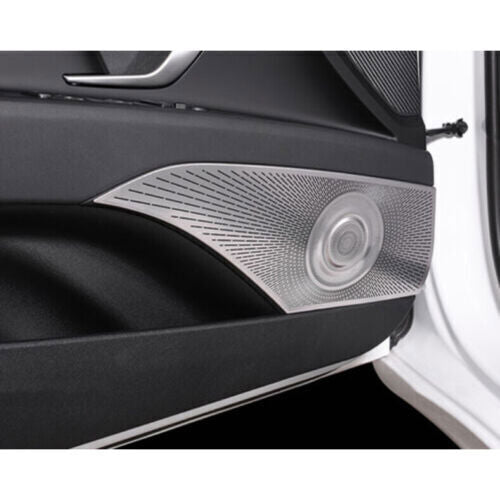 for Hyundai for Elantra 2021-2023 Matte Silver Inner Door Loudspeaker Cover Trims