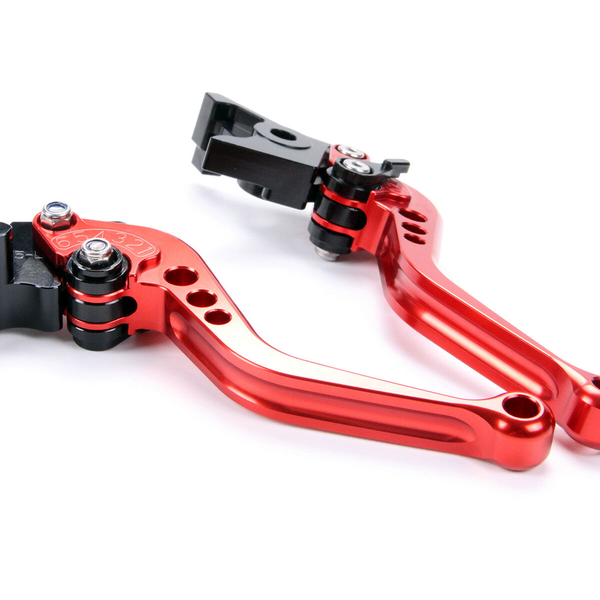 Red Short Brake Clutch Levers for Yamaha TTR125E 2000-05-06-09 TW200 96-2000.