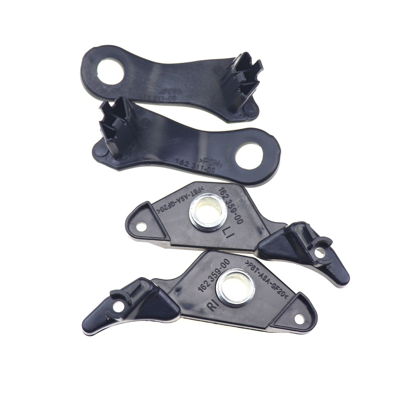 2 pairs of headlight repair bracket clips for BMW 5 Series E60 E61 (black, 525i, 545i)