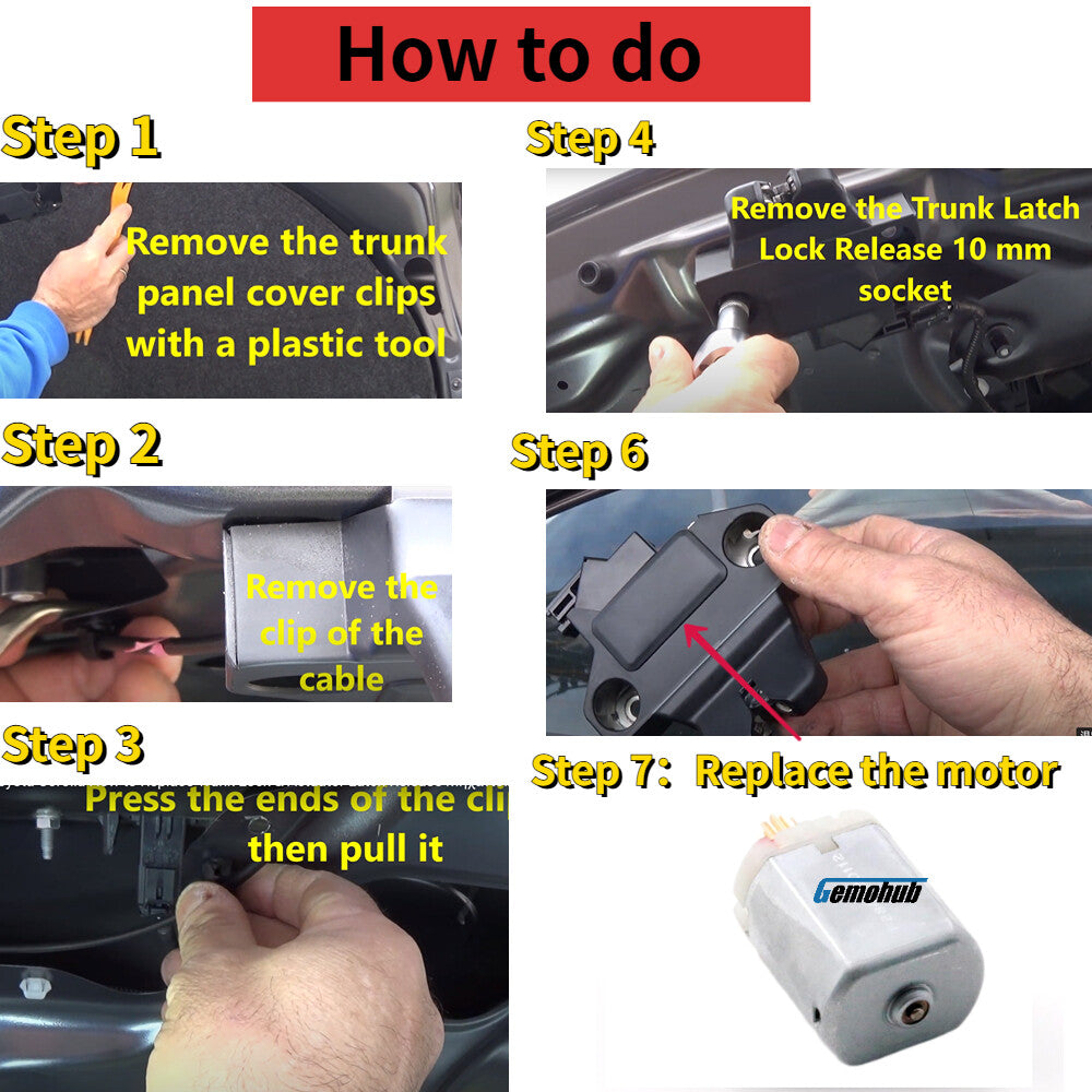 Electric Trunk Lock Latch Motor for 02-2006 for VW Phaeton 2003-2010 for Porsche for Cayenne
