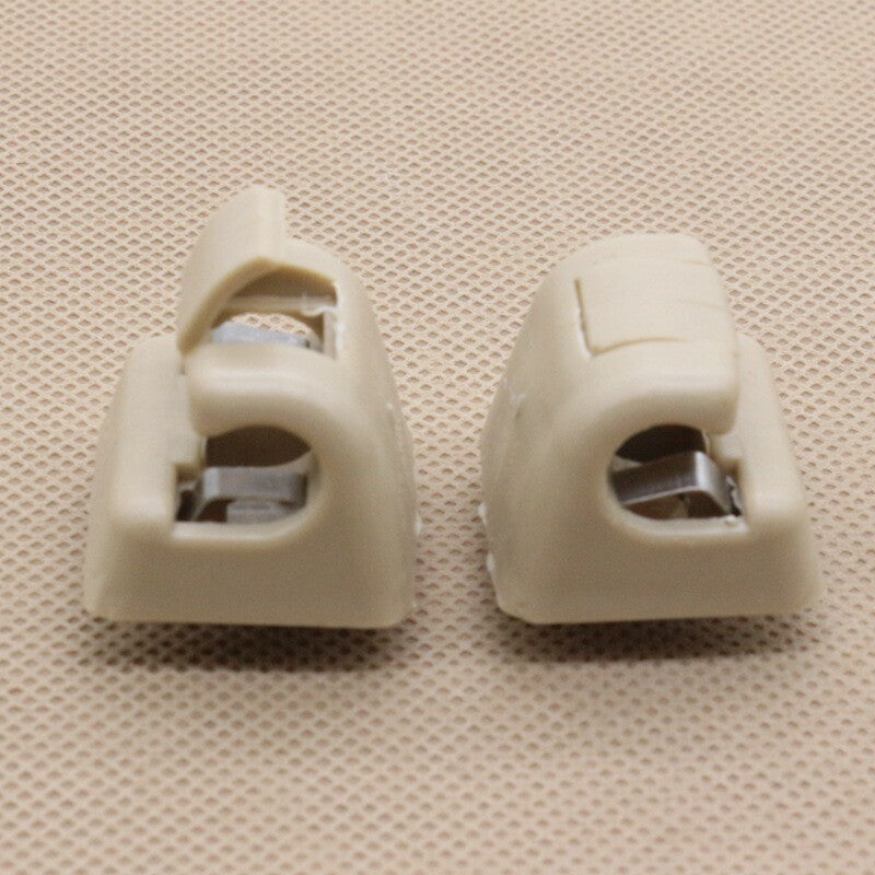 2-Pack for Mercedes W123 W124 W126 W201 Beige Sunshade Clips 126-810-00-12-8412